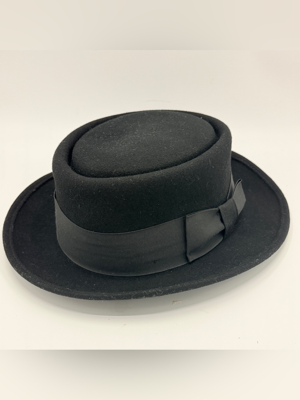 100% Wool Pork Pie Hat, Good Condition, Medium, Made in USA